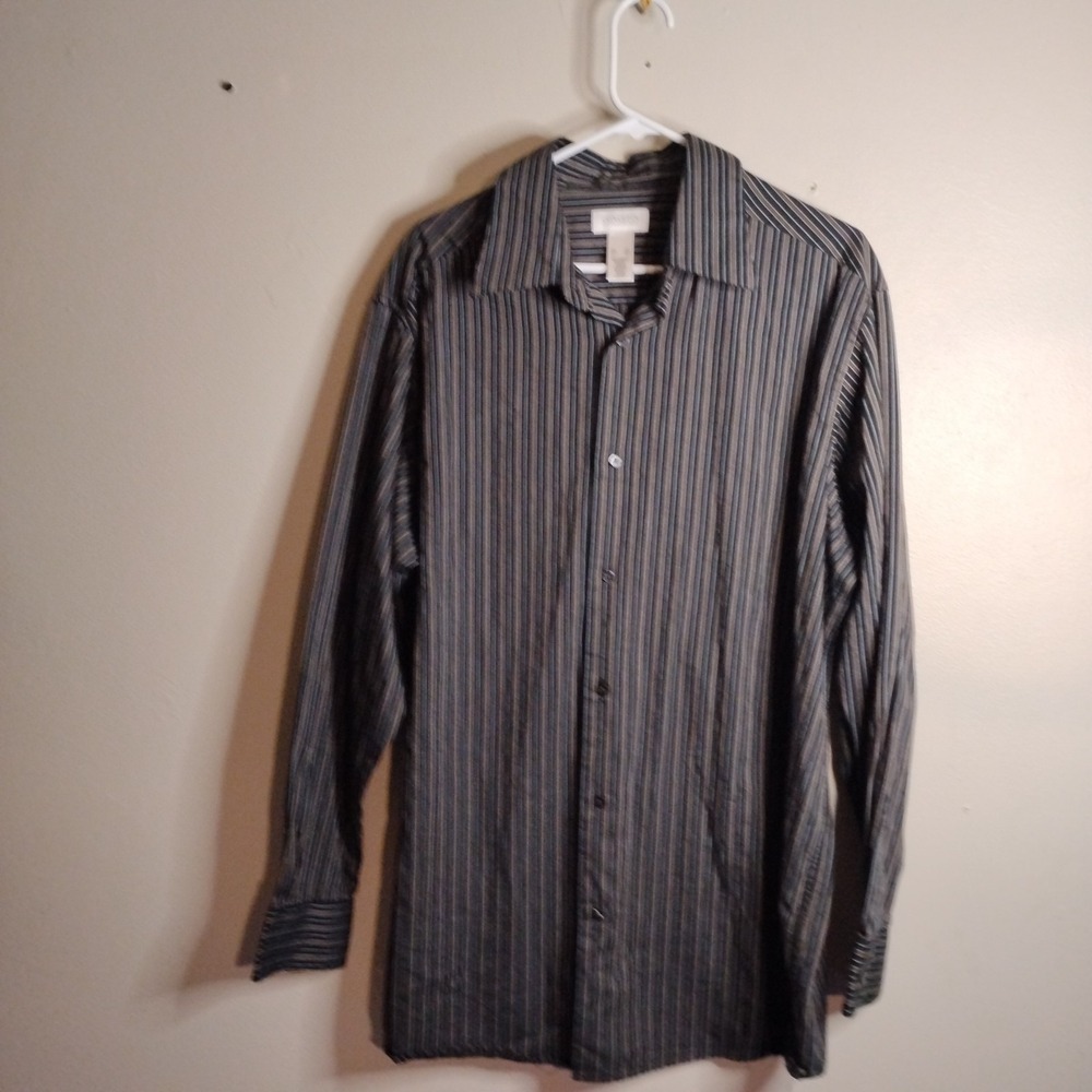 Claiborne Long Sleeve Button Up Shirt Men's X-Large,Casual,Formal